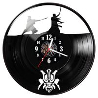 Zegar ścienny z płyty winylowej Samurai 991.14