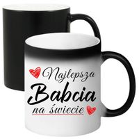 KUBEK MAGICZNY Z NADRUKIEM PREZENT NA DZIEŃ BABCI URODZINY BABCIA