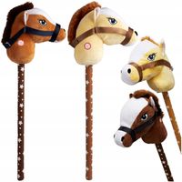 KOŃ NA KIJU GŁOWA KONIA PLUSZOWA DŹWIĘKI Horse