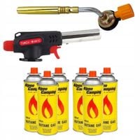 PALNIK GAZOWY NA KARTUSZ 360 + OPALARKA LUTOWNICA GRILL + 6 x GAZ