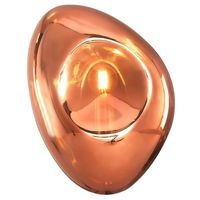 Asymetryczny kinkiet ścienny Mabell MOD306WL-01C miedź