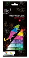 farby akrylowe 12x12ml kidea 6578