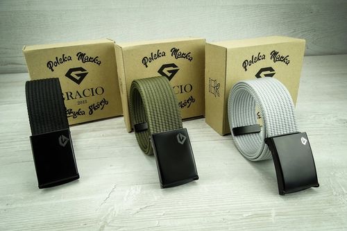 zestaw MESKI PASKÓW PARCIANYCH Gracio 3KOLORY na Arena.pl