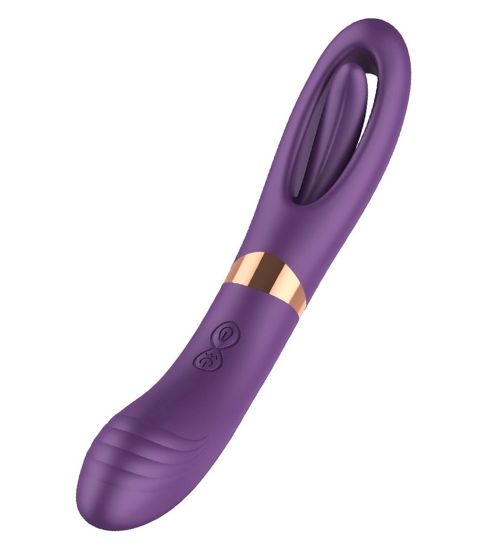 Dwustronny wibrator z flappingiem zdjęcie 1