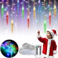 LAMPKI ZEWNĘTRZNE I WEWNĘTRZNE ŚWIĄTECZNE SOPLE 216 LED Z EFEKTEM ŚWIATEŁKA