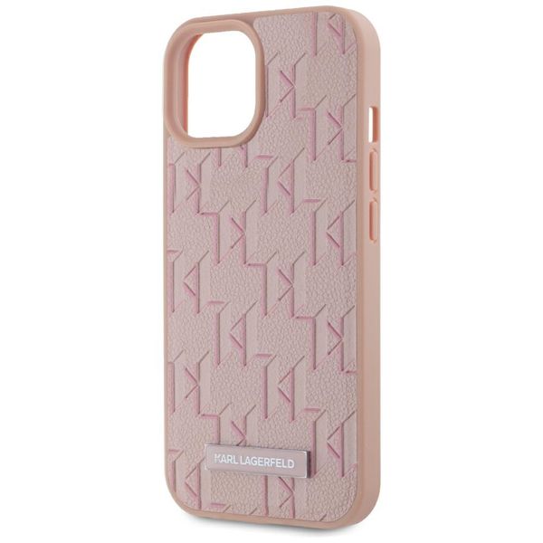 Etui Karl Lagerfeld do iPhone 15, Różowy, MagSafe zdjęcie 6