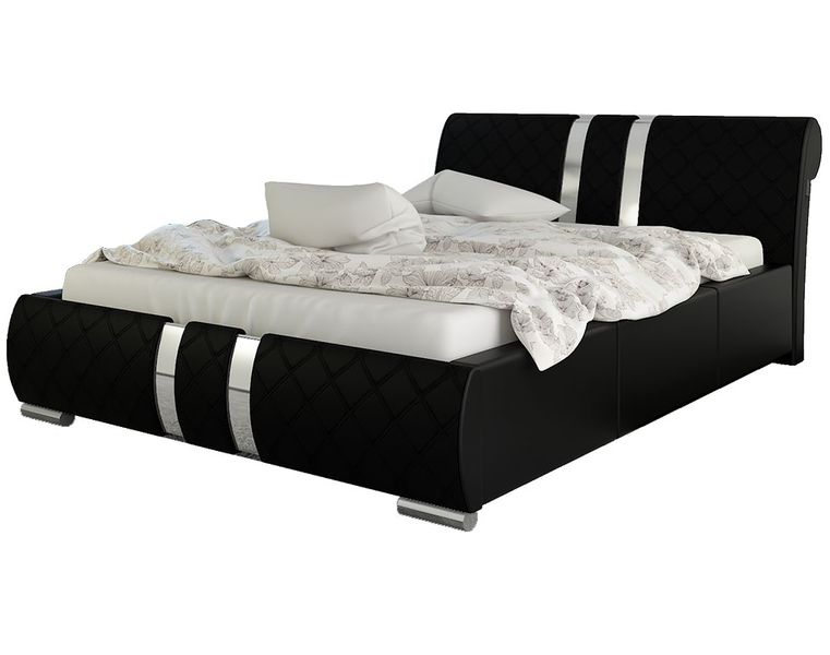 ŁÓŻKO TAPICEROWANE 120x200 Z STELAŻEM I POJEMNIKIEM ŁÓŻKA DO SYPIALNI zdjęcie 1