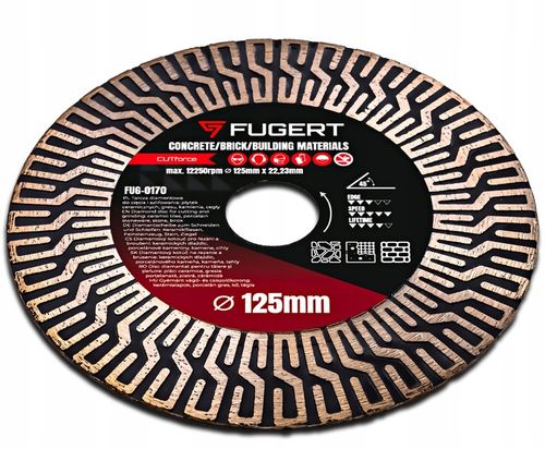 TARCZA DIAMENTOWA DO CIĘCIA GRESU CERAMIKI PŁYTEK SZLIFOWANIA 125MM na Arena.pl