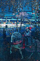 Plakat 40x60cm Riding Couple, Wassily Kandinsky Vintage do Salonu