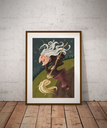 Baba Jaga - plakat premium 70x100 cm na Arena.pl