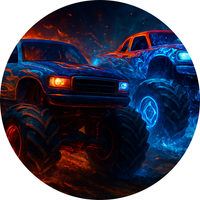 Opłatek na tort Monster Truck Samochód Terenowy