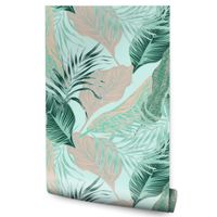 Tapeta Do Salonu Nowoczesny Wzór LIŚCIE Bananowca