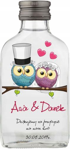 Butelki z nadrukiem NA WESELE PREZENT 100ML 20 szt na Arena.pl