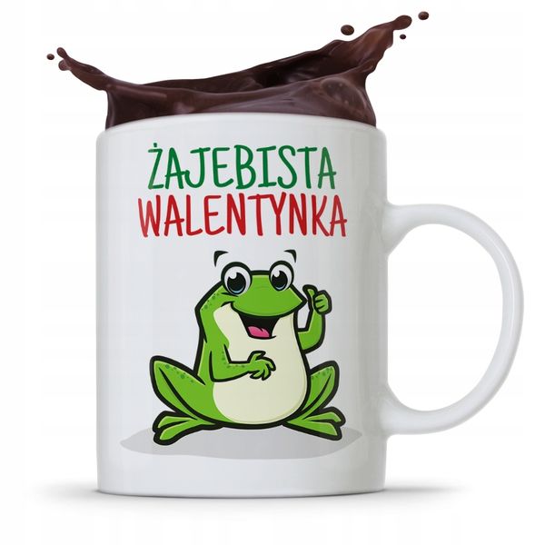 Kubek Prezent Na Walentynki Żajebista Walentynka Z Nadrukiem Ze Zdjęciem zdjęcie 1