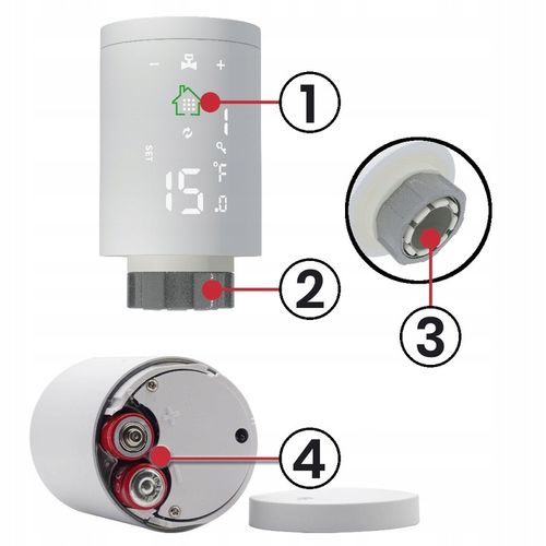 Głowica Termostatyczna Grzejnika Termostat Sterownik SMART Zigbee 3.0 Tuya na Arena.pl