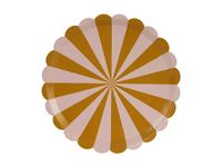 Talerzyki papierowe paski, 6 szt.