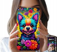 ETUI DO IPHONE 5 / 5S / 5C - KWIACISTE WZORY PIESEK PIES JORK PLECKI