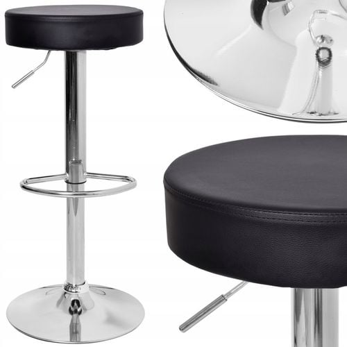 HOKER BAROWY OBROTOWY STOŁEK TABORET KRZESŁO Z EKOSKÓRY BAROWE na Arena.pl