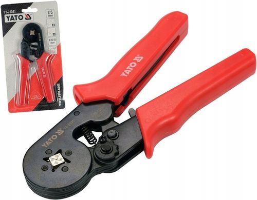 YATO SZCZYPCE DO ZACISKANIA KONEKTORÓW TULEJOWYCH 175mm 0,25-10mm YT-23051 na Arena.pl
