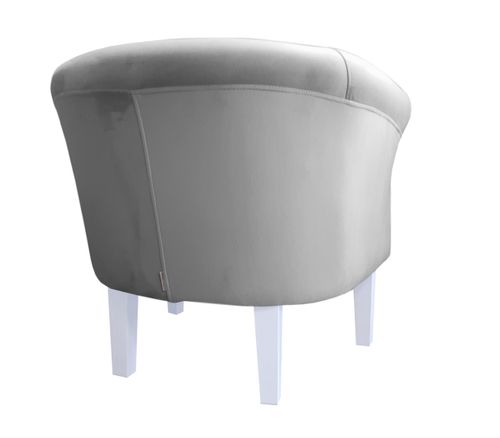 Fotel Milo nogi 20cm białe szary MG17 na Arena.pl