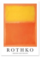 Plakat cyfrowy do wydruku Rothko zółty pomarańcz