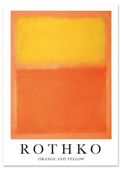 Plakat cyfrowy do wydruku Rothko zółty pomarańcz