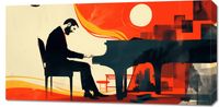 Obraz 100x50cm Pianista