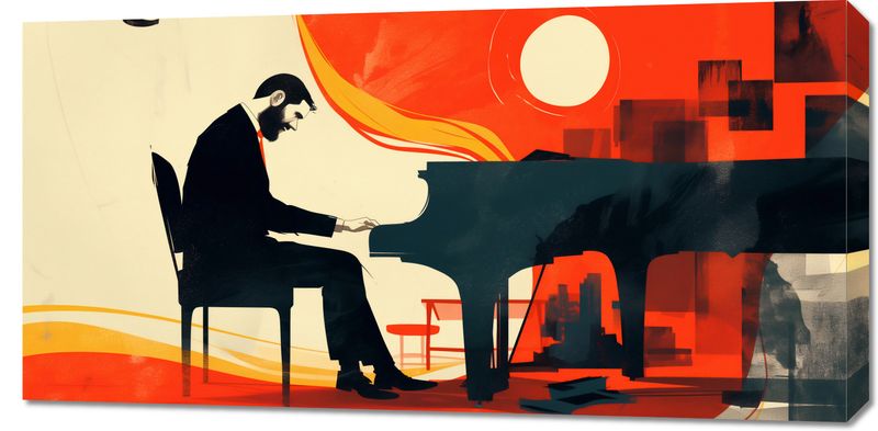 Obraz 100x50cm Pianista zdjęcie 1