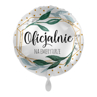 Balon foliowy Oficjalnie na emeryturze, 45 cm