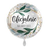 Balon foliowy Oficjalnie na emeryturze, 45 cm