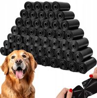 nuxie woreczki na psie odchody czarne 10x15szt