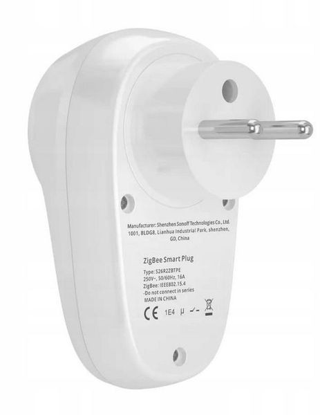 Gniazdko ZigBee Sonoff eWeLink S26ZB Inteligentne gniazdko Typ E 10A zdjęcie 3