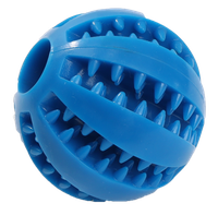 Zabawka dla psa gumowa piłka dentystyczna miętowa na przysmaki UNIQ PETS