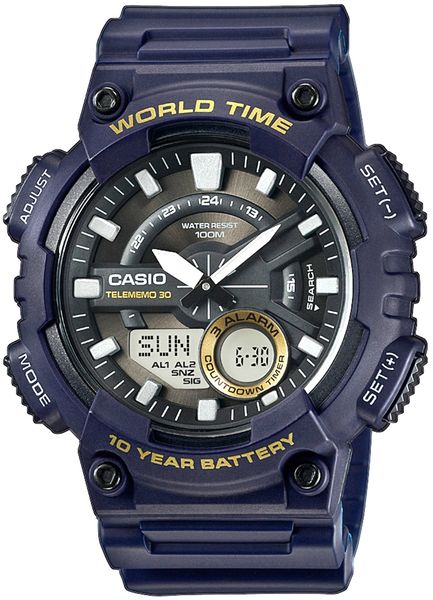 zegarek męski casio gerton aeq-110w-2avdf + box zdjęcie 1