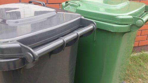 POJEMNIK KOSZ ŚMIETNIK 120L NA ŚMIECI ODPADY-MOCNY na Arena.pl