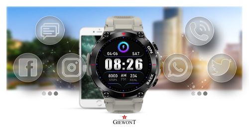 Smartwatch Giewont GW460-3 Szary GPS na Arena.pl