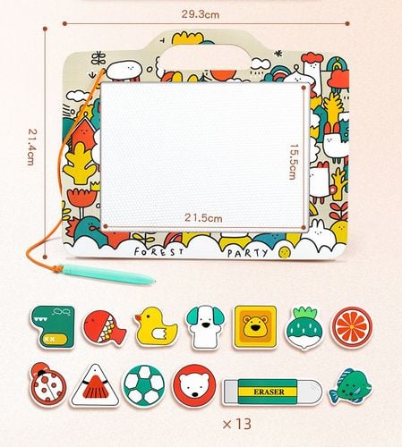 znikopis drewniany tablica dwustronna do pisania magnesy forest party na Arena.pl