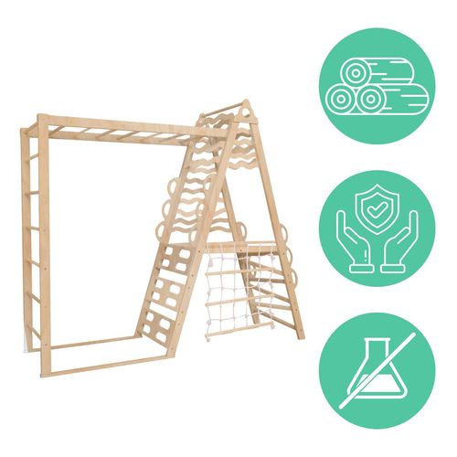 domowy plac zabaw Wave basic - drewno na Arena.pl