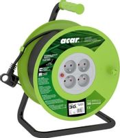 Przedłużacz bębnowy 30m 3x1,5 czarny M02049 ACAR