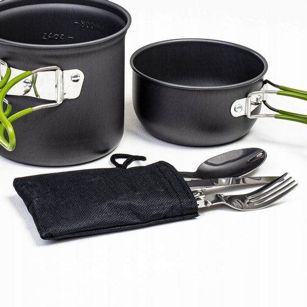 SZTUĆCE TURYSTYCZNE KEMPINGOWE NIEZBĘDNIK POD NAMIOT BIWAK SKŁADANE zdjęcie 6