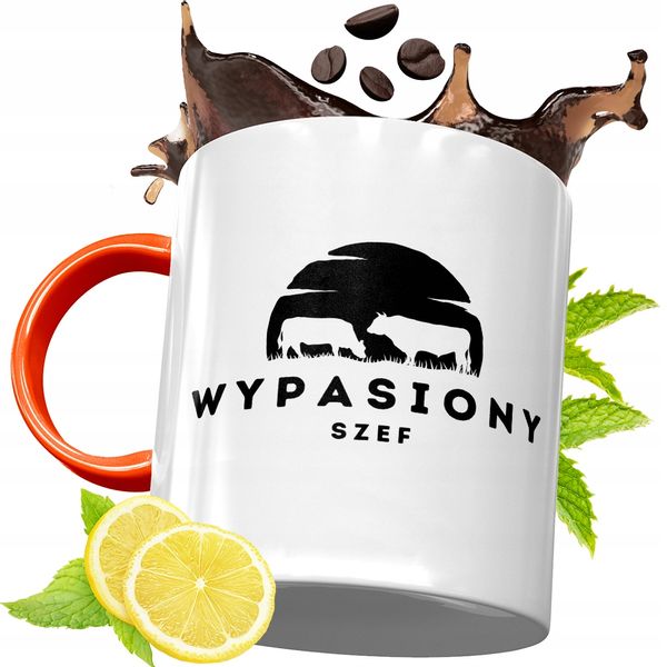 Kubek Pomarańczowy Dla Szefa Prezent zdjęcie 1