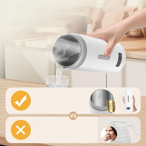 PODRÓŻNY MAŁY CZAJNIK ELEKTRYCZNY Z REGULACJĄ TEMPERATURY, KUBEK PODRÓŻNY na Arena.pl