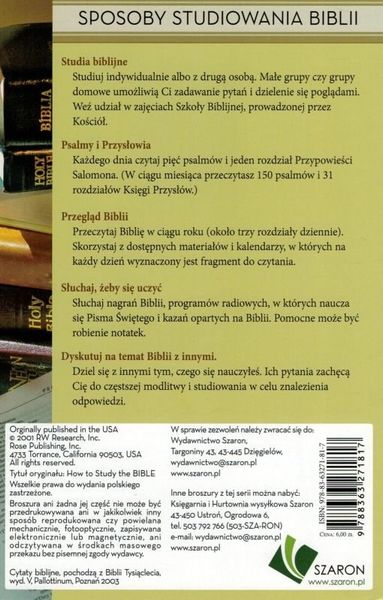 Jak studiować Biblię? - broszura zdjęcie 1