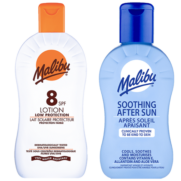 Malibu SPF8 Balsam 100ml + Balsam Po Opalaniu 100ml zdjęcie 1