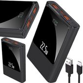 POWERBANK 10000MAH MOCNA SZYBKA ŁADOWARKA 22,5W 2XUSB A/USB-C WYŚWIETLACZ