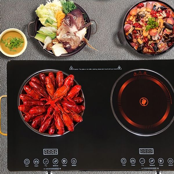 KUCHENKA PŁYTA GRZEWCZA PODWÓJNA DWUPALNIKOWA PRZENOŚNA 4000W ELEKTRYCZNA zdjęcie 13