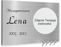 TABLICZKA NAGROBNA pamiątkowa dla psa kota NAGROBKOWA ALUMINIOWA 40x30