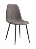 Krzesło tapicerowane nowoczesne do jadalni salonu Monica antracyt