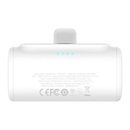 powerbank baseus compact 5000mah, 20w, usb-c (biały) na Arena.pl