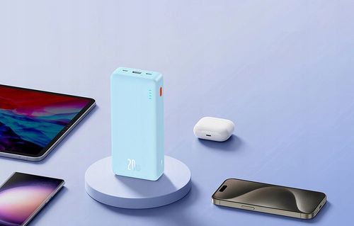 Baseus Powerbank Z Szybkim Ładowaniem 20000mAh 20W USB-C USB-A Z Kablem na Arena.pl